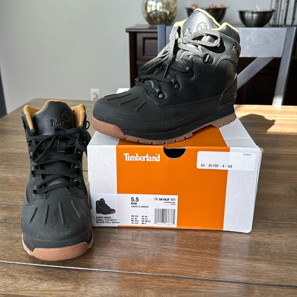 Timberland | Euro Hiker youth black leather